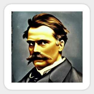 Friedrich Nietzsche Portrait Sticker